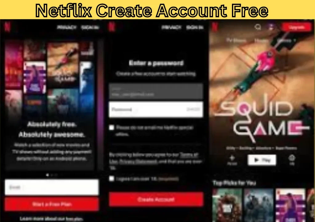 Netflix Create Account Free
